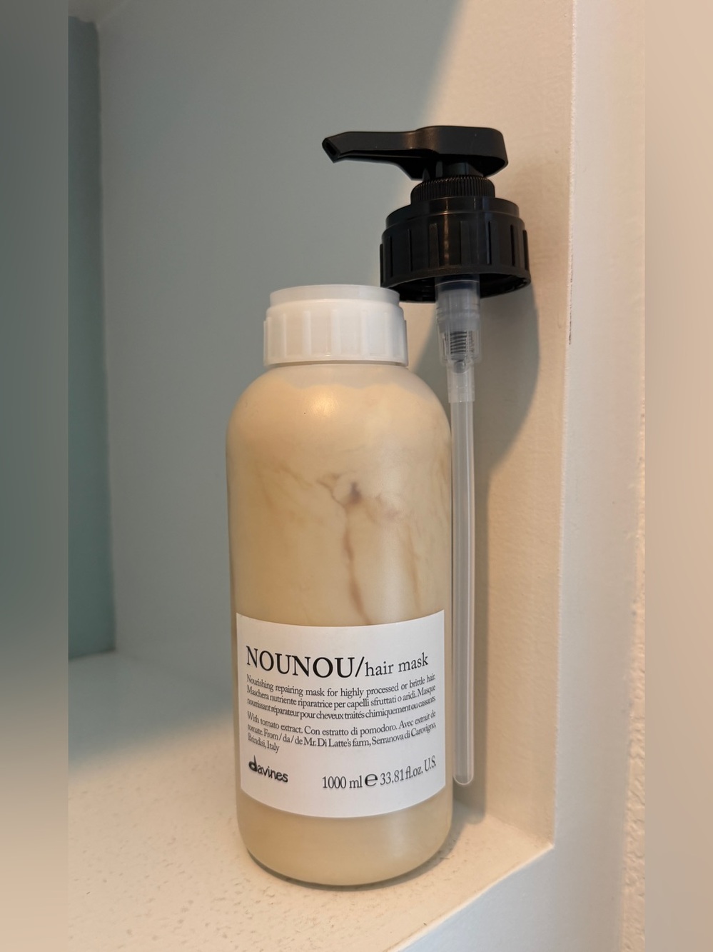 Davines NOUNOU Hair Mask - 2025 Formula - New 1000 ml 33.7 oz with PUMP